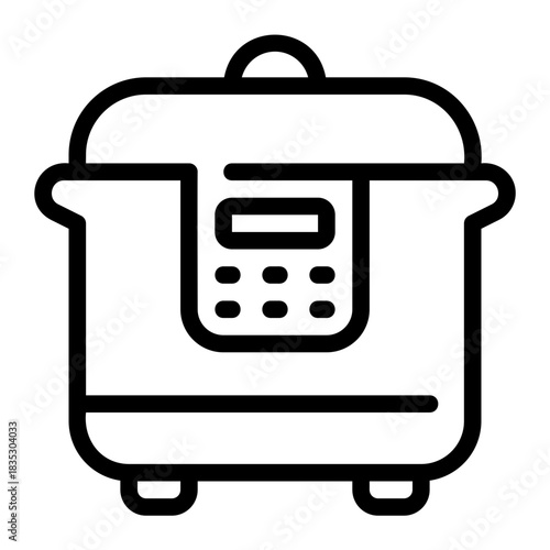 multicooker line icon