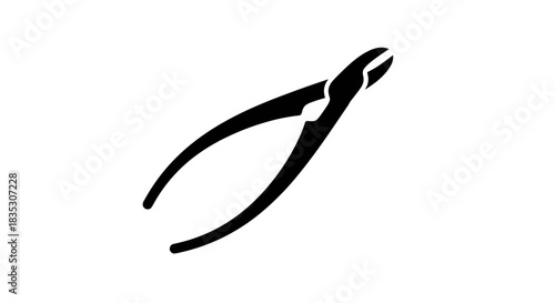 Black and White Image of Pliers Tool.