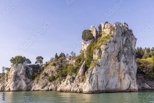 ruins of Duino castle, friuli north of italy