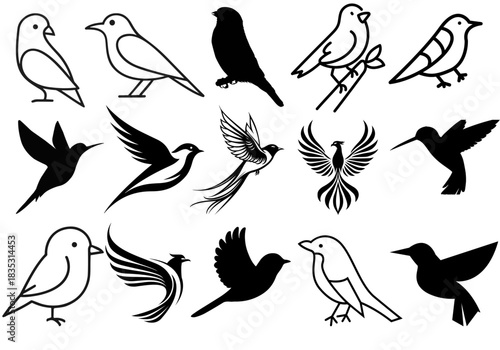 Bird Silhouette Icons