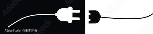 electricity, power, plug, socket, disconnected, connection, unplugged, energy, wire, cable. Drawing of electric plug icon. Disconnected Power Plug Vector –  Electrical Cable and Socket on Transparent 