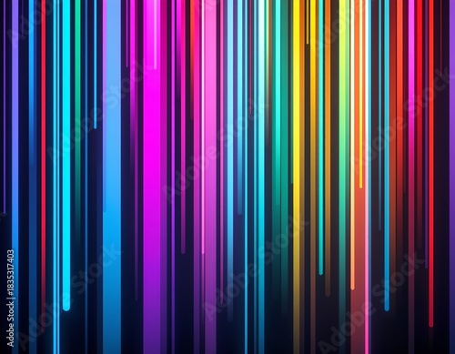Vibrant Abstract Light Waves with Modern Digital Aesthetics