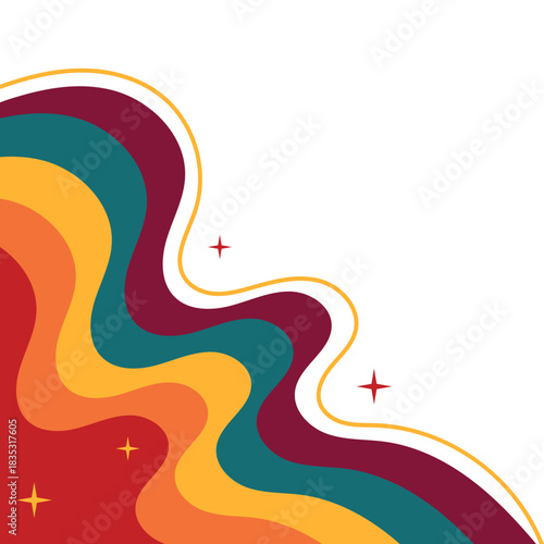 Retro Corner with Line