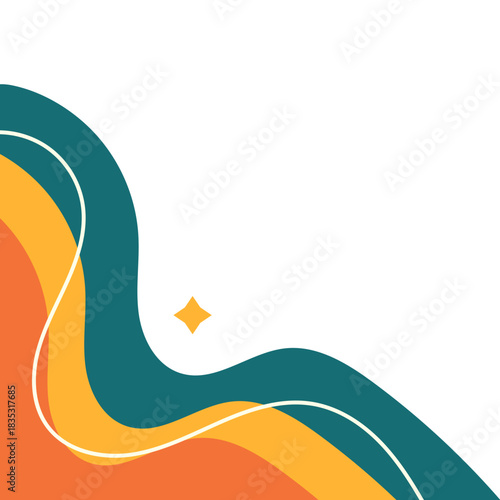 Retro Corner with Line