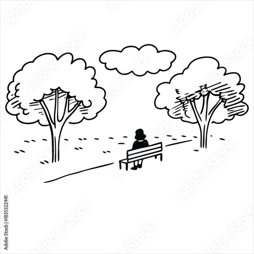 vector illustration of a silhouette of a girl