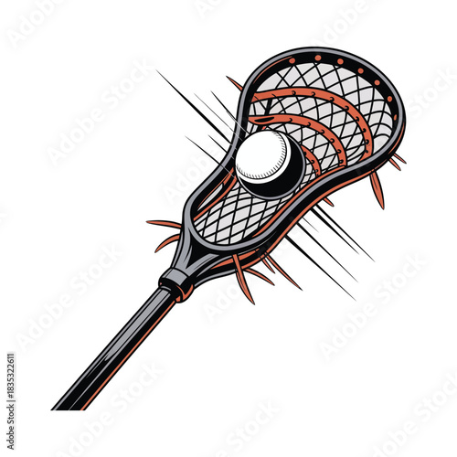 Badminton sport racket and shuttlecock set illustration