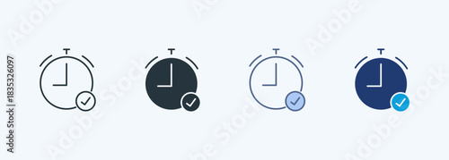 Alarm Multiple Style Icon Collection