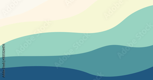 Wave curve design, modern line pattern, graphic covec vector illustration .