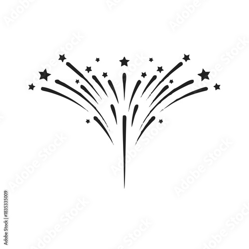 Firework vector icon illustra...