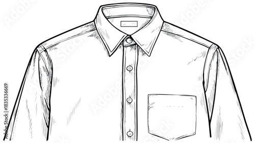 Professional Vector Illustration of a Shirt Design with Text 'A Shirt'