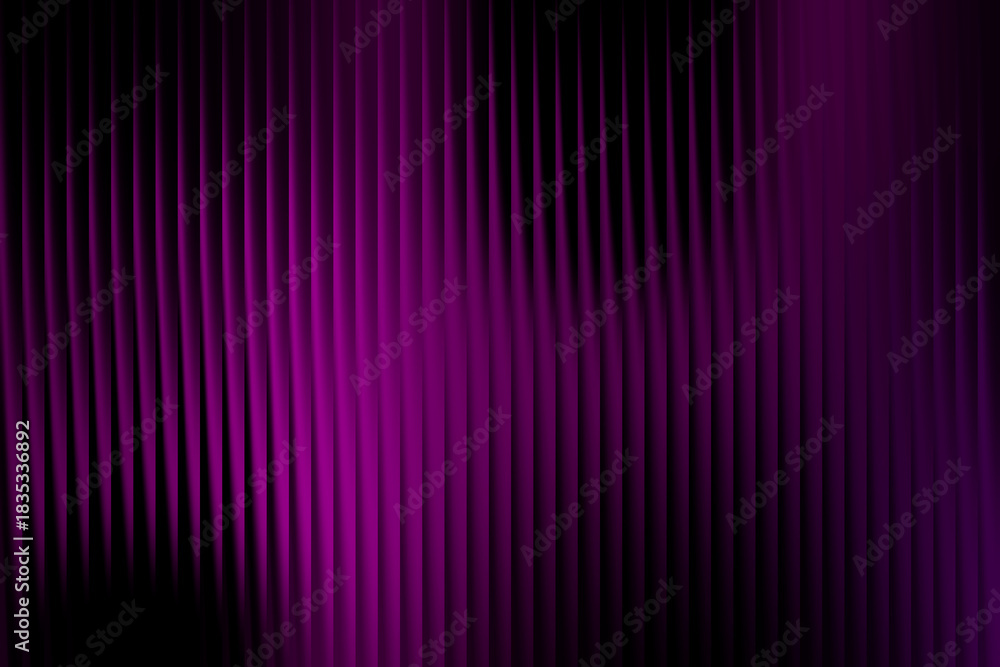 Fototapeta premium Purple and black vertical lines background, abstract gradient striped texture wallpaper