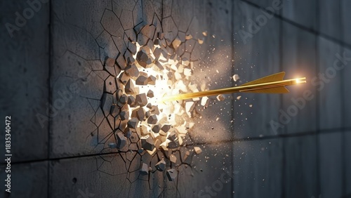 Forceful assault results in wall fracture and fiery core exposure