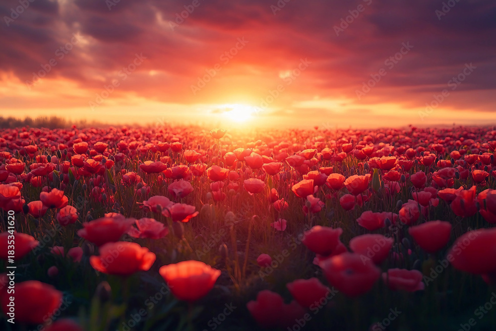 Fototapeta premium Generative AI illustration of magical forest filled with night blooming flowers like moonflower eveningprimrose and nightphlox glowing in moonlight