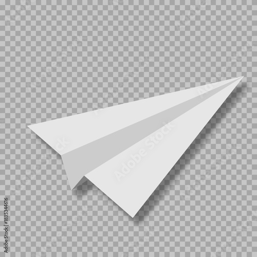 Realistic paper airplane