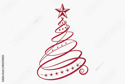 Bird's-eye view of a Christmas tree surrounded by white flour resembling fresh snow, perfect for a wintery holiday vibe.