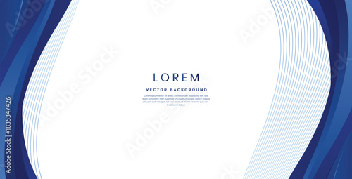 Blue gradient color abstract  background design with geometric shape