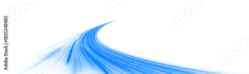 Bright neon streaks form twisting, glowing pathways. Motion blur adds dynamic depth and speed perception. Ideal for cyber and futuristic illustrations. PNG