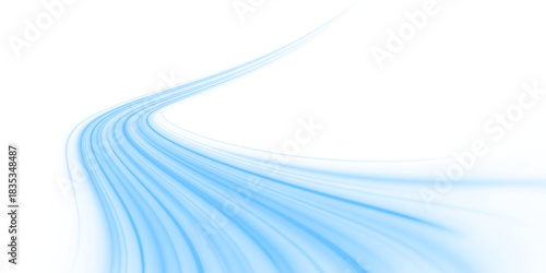 Canvastavla Abstract neon waves ripple across dark digital canvases