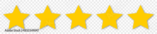 5 yellow stars icon