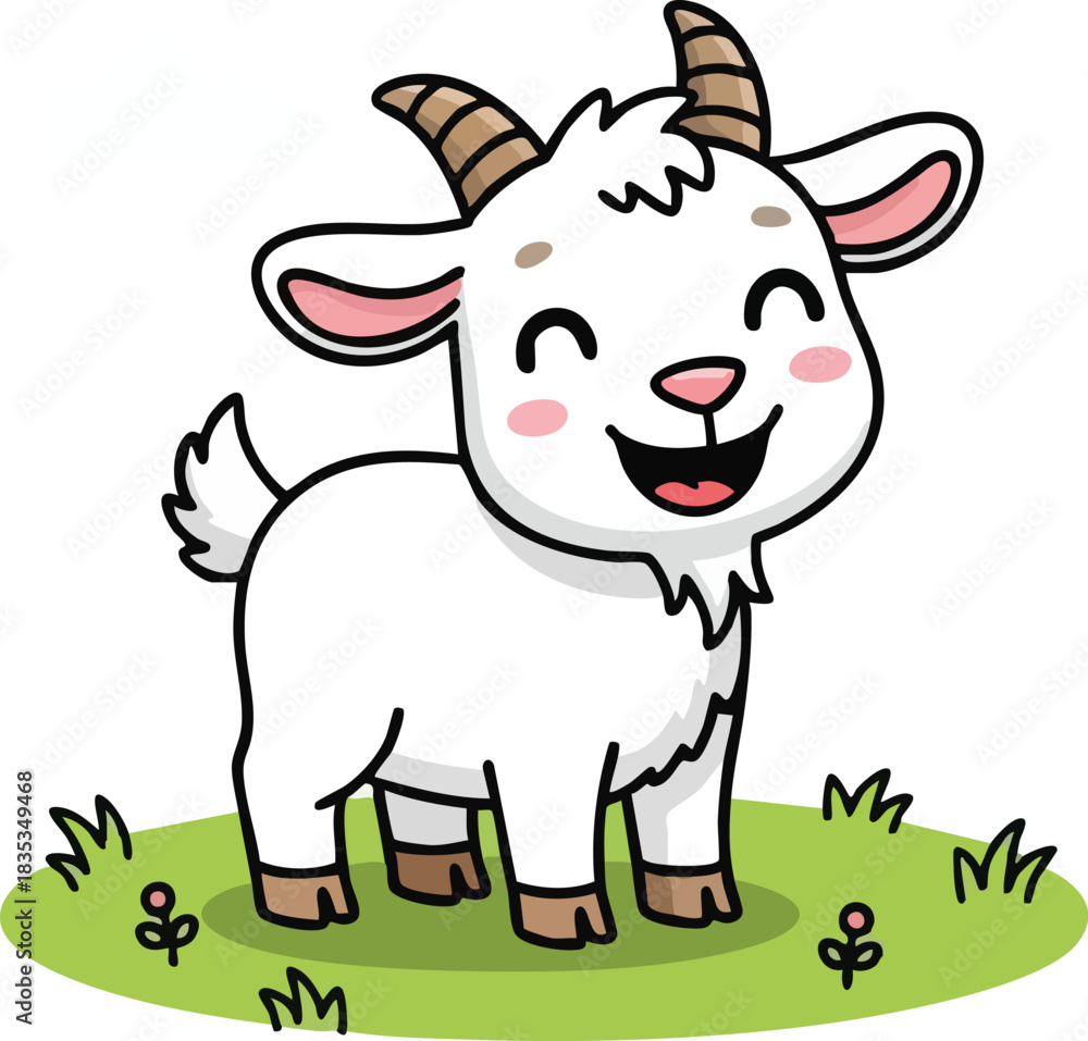 Obraz premium cute sheep vector cartoon