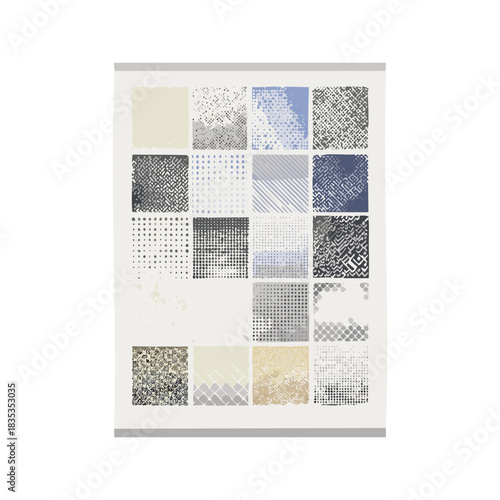 Abstract vector geometric pattern set with colorful squares for business card design, cover, or seamless texture template