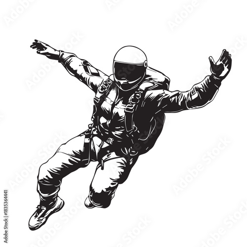 young man jumping in air