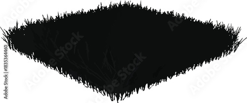 Black grass dark turf artificial lawn synthetic texture background outdoor mat