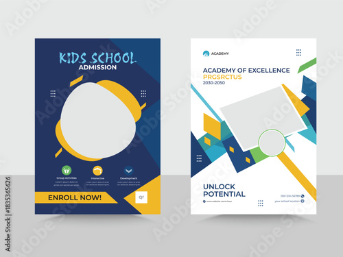 back to school education admission flyer