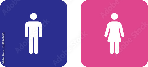 Gender signs for public restrooms. Toilet vector icon. Male and Female Restroom Signs Icon Set. Restroom Symbols Vector Icon. WC sign for Door. PNG or Jpg