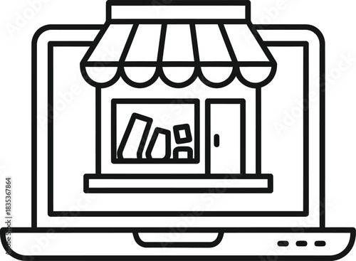 Online store shop ecommerce retail business shopping website digital market