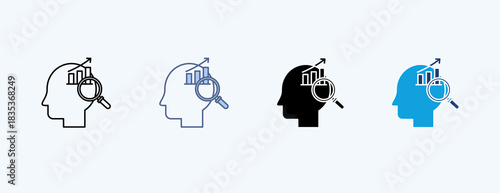 Analytical Skills Multiple Icon Illustration Vector