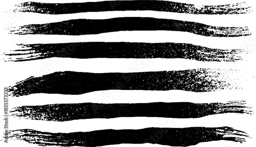 Black and white stencil illustration of wide and narrow alternating stripes for urban art design