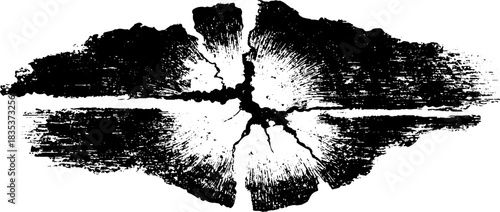 Abstract cracked texture stencil for urban grunge art and design projects