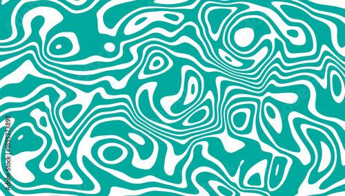 Abstract green and Trippy Psychedelic or wavy Texture.