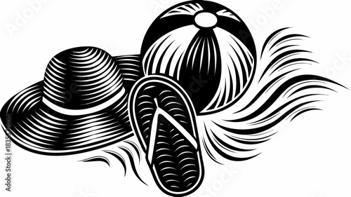 hand drawn vector illustration of a banana