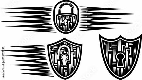 coat of arms with a shield