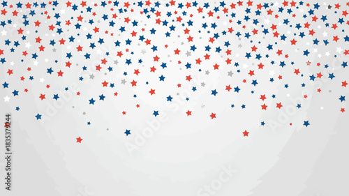 A festive and vibrant background illustration featuring a cascade of colorful confetti in various shapes and sizes creating a celebratory and dynamic atmosphere for events and design projects