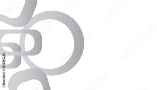 Minimalist Abstract Geometric Background with Grey Gradient Shapes