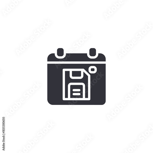 Dashboard icon showing system monitoring, data protection features, and online backup status interface.