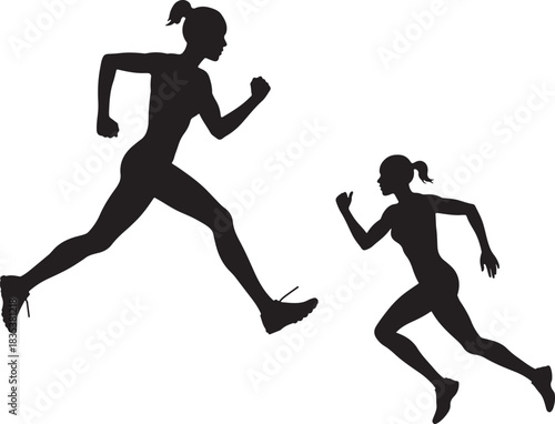 runners vector silhouettes, silhouette of a man, silhouette, runner, athlete, silhouettes, player, sports, ball, vector, sport, run, people, football, jump, men, action, running, body, jogging, exerci