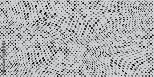 High speed hexagon moving mesh technology concept. stripes halftone with blue light. speed movement pattern and motion blur over dark grey background. Vector Illustration.