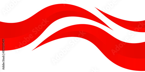 red and white business wave banner background. overlapping vector wave background. good for background design