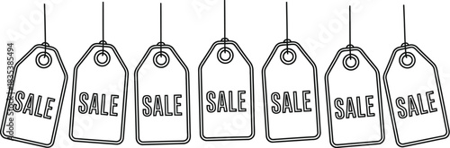 Sale tags price discount offer promotion retail shopping marketing special deal