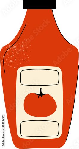 Tomato Paste Vector Illustration