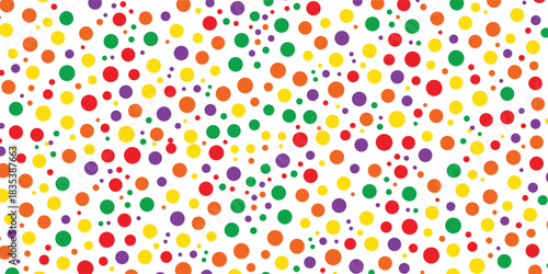 Wallpaper Mural Art & IllustrationPolkadot Colorfull Pattern Seamless Background Design Torontodigital.ca