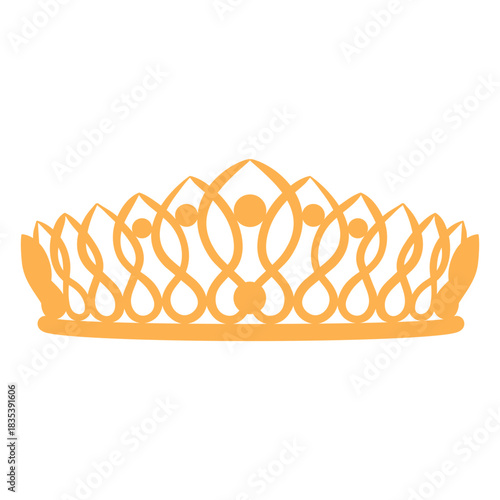 Fancy princess crown silhouette