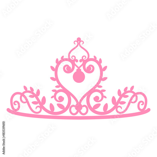Tiara princess crown silhouette
