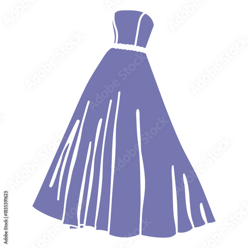 Fashionable prom dress cut out