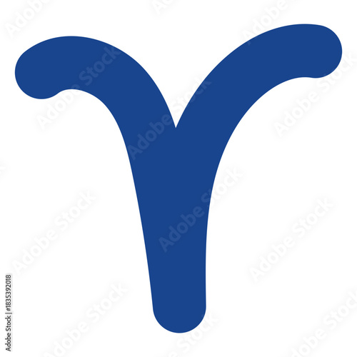 Aries zodiac sign flat