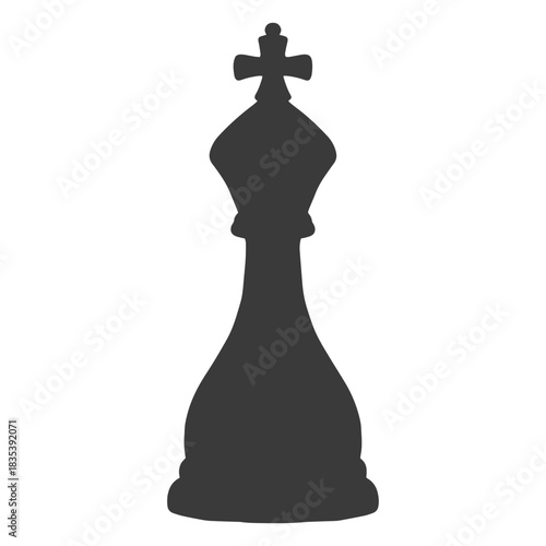 King chess piece simple silhouette